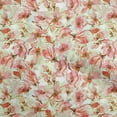 thumbnail image 1 of oneOone Viscose Jersey Light Yellow Fabric Abstract Floral Fabric For Sewing Printed Craft Fabric By The Yard 60 Inch Wide, 1 of 5