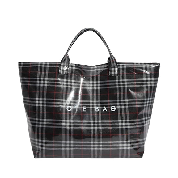 Women's Tote Bags,Waterproof Plaid Lightweight Large Shoulder Handbag,for Women Ladies,for Shopping Beach Travel Daily Use