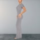 thumbnail image 3 of Camisa de cuello redondo para mujer Vestido largo Vestido largo ajustado para mujer Ropa de fiesta ajustada FLhrweasw Nuevo, 3 of 8