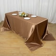 thumbnail image 3 of Efavormart Rectangle Satin Tablecloth, 90"x132" Smooth Oblong Washable Table Cloth, Decorative Silky Fabric Table Cover for Wedding, Party, Banquet- Taupe, 3 of 11