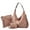 Pink, variant on Daolelai Women's Fashion Solid Color Shoulder Bag Handbag Crossbody Bag Casual Retro Tote Bag
