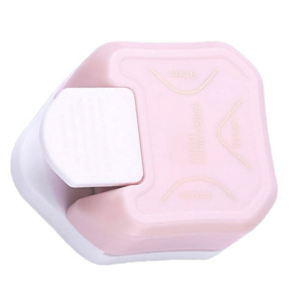 Perforadora redondeadora de esquinas 3 en 1, material plástico, miniperforadora redondeadora de esquinas portátil para manualidades, color rosa