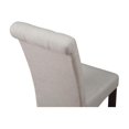 thumbnail image 3 of Tufted Parson Chairs - Set of 2 - 19x18x38 - Denim Blue Linen Fabric - Dining/Office Accent Seating, 3 of 5