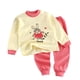 thumbnail image 1 of Vestido de manga larga una línea para las mujeres Estilo Niños impreso cuello redondo blusa y pantalones dos piezas Conjunto de manga larga vestido corto, 1 of 5