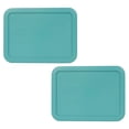 thumbnail image 1 of Food Storage Pyrex 7210 unidades con tapas turquesas para 3 tazas, paquete de 2, 1 of 2