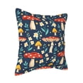 thumbnail image 2 of Bingfone Decorative Pillow Covers 18"X18" Colorful Mushrooms Couch Pillow Cases Modern Farmhouse Covers For Couch Sofa Bed, 2 of 9