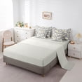 thumbnail image 5 of jejeloiu Cartoon Cute Floral 7-Piece Bedding Comforter Set,Kawaii Daisy Blossom King Bedding Sets,Gray White Bed Sheets For Girl,Ultra Soft Home Decor Reversible, 5 of 8