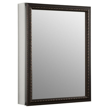 Kohler Aluminum Single Door Medicine Cabinet with Framed Mirror Door