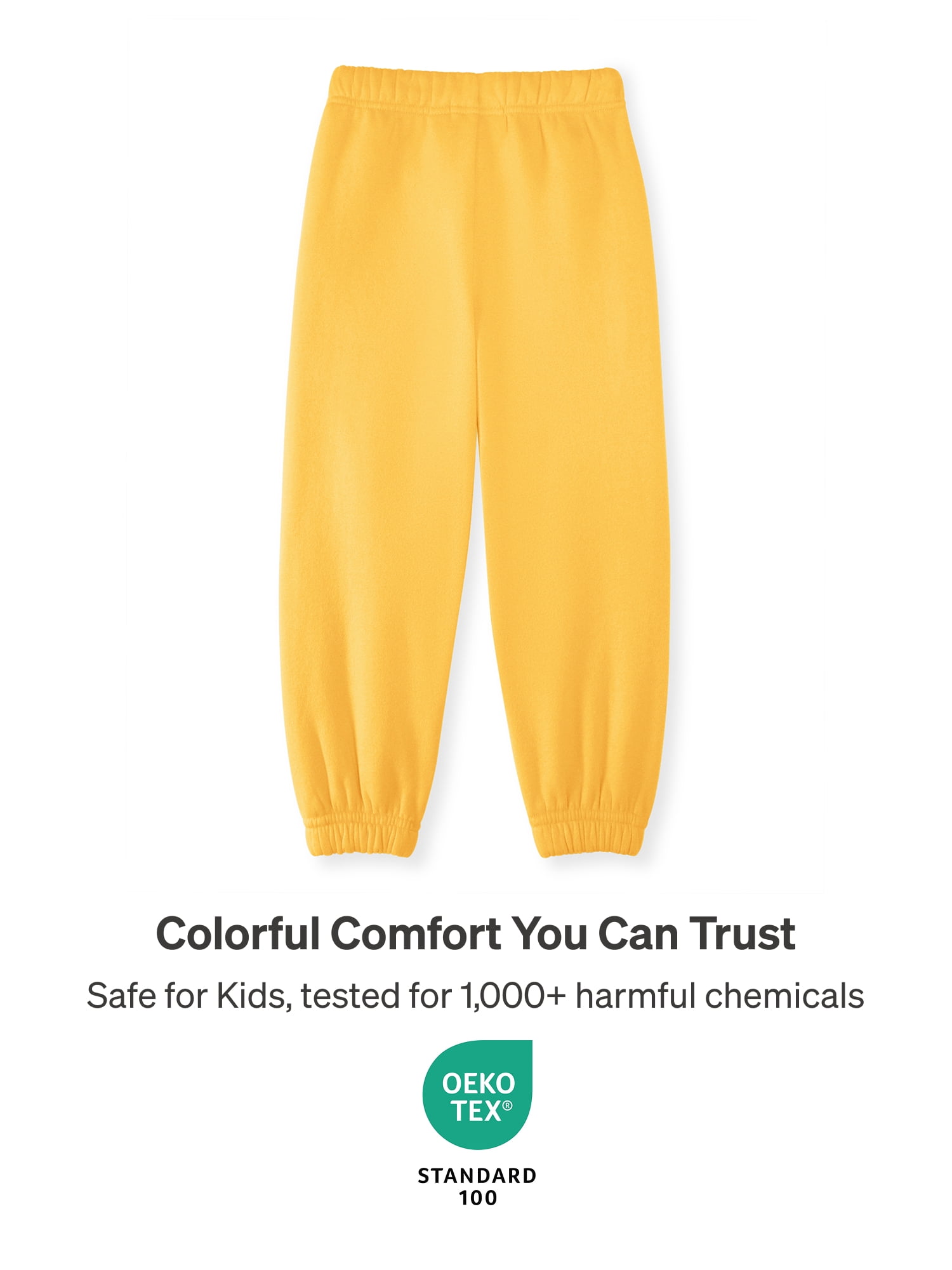 Color Mix by Garanimals Kids Fleece Sweatpants, Sizes 6–16