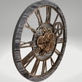 thumbnail image 4 of THE GEARS CLOCK Wall Clock with Real Moving Gears AM-LI_ 36 in Round Carbon-Grey, 4 of 8