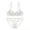 White, variant on Women Lace Lingerie Bra and Panty Set Two Piece Underwire Push Up Bra and Panty Sets