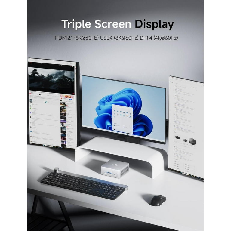 MINISFORUM UM750L Slim Mini PC AMD Ryzen 5 7545U 32GB RAM+1TB SSD