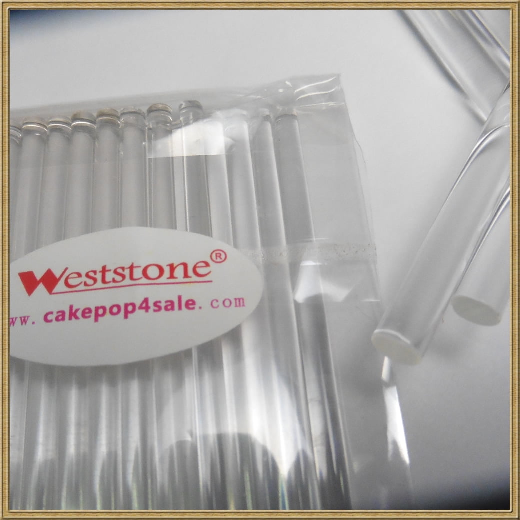 35 7 Clear New Acrylic reusable Cake Topper Sticks Picks Rods Triangular  4mmx4mmx4mm