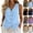 23#(Light Blue), variant on Cotton Linen Vest Tops for Women, Button Down Sleeveless Shirts, Business Casual Tank Vests Top Summer Fashion 2026 (Light Blue,M)