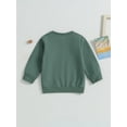 thumbnail image 3 of Child Girls Boys Football Print Pullovers Long Sleeve Round Neck Fall Sweatshirts, 3 of 8