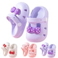 thumbnail image 3 of Girl Slippers Slippers For Toddlers 1 3 Years Breathable Summer Sandals Cute Cartoon Bow Design Lightweight Comfortable Shoes For Baby Girls Pink 150, 3 of 6