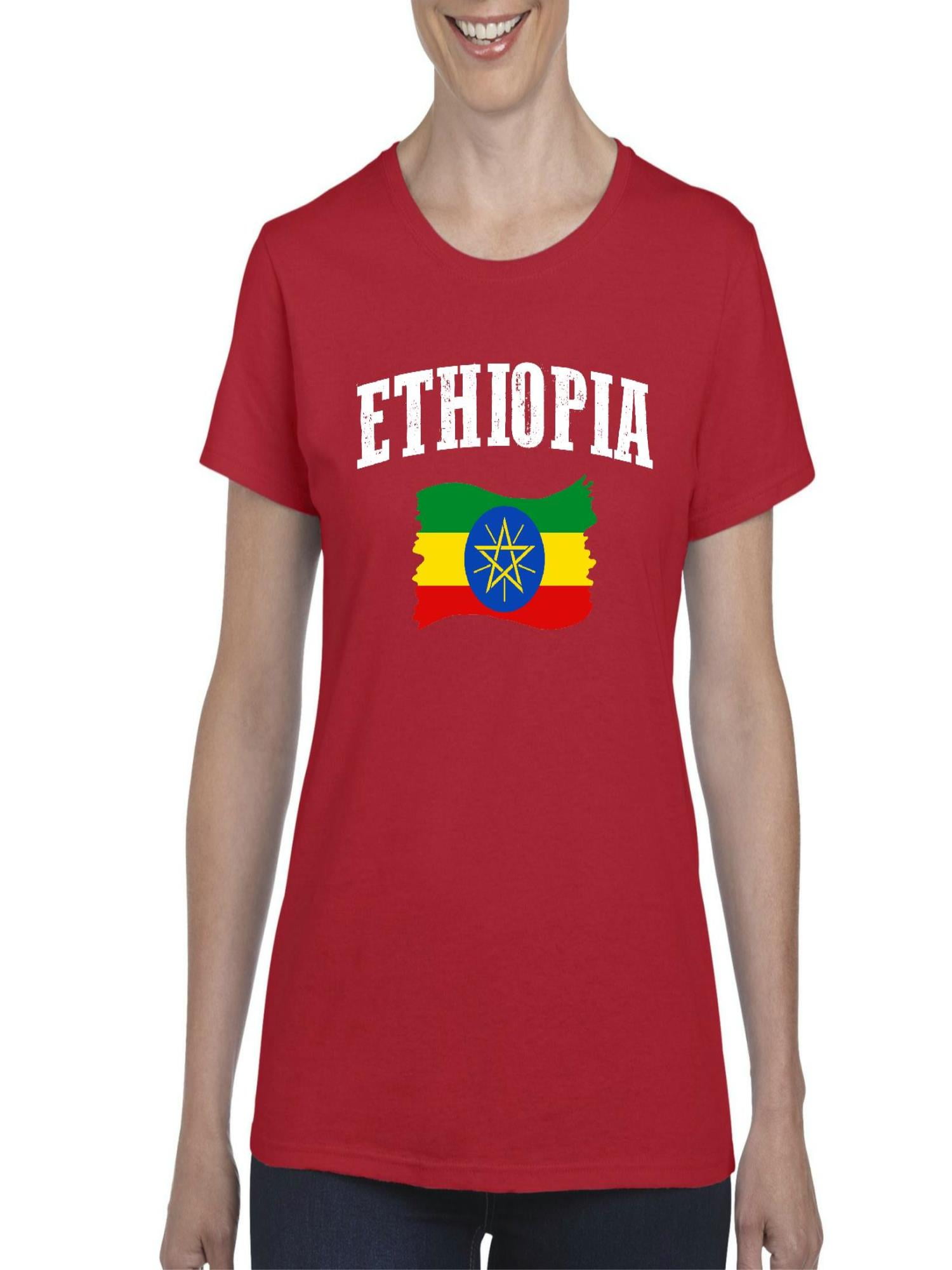 Proud to Be Ethiopian Flag Short Sleeve T Shirts Baby Boys