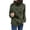 Army Green, variant on Women Solid Zipper Sweatshirt Turtleneck Warm Soft Blouse Casual Fashion Sweatshirt Pullover Tops Shirt Jacket Women Hoodie Sweater Binding Full Zip Jacket Light Pullover Sweatshirt Women