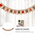 thumbnail image 2 of Miangastore 1pc Labor Day Linen Banner Party Decorative Garland Party Supplies Home Decor, 2 of 8