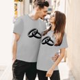 thumbnail image 2 of Men T Shirts Unisex Valentines Day Matching Couples T Shirts Crew Neck Short Sleeve Husband Wife Valentine Shirt Regular Fit Funny T Shirts for Men, 2 of 7