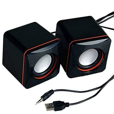 Portable Computer Speakers USB Powered Desktop Mini Speaker Bass Sound Music Player System Wired Small (Best Small Sound System)