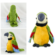 thumbnail image 3 of Pájaro parlante de peluche eléctrico, juguetes para niños, loro con alas retorcidas, juego para niños, suministros educativos tempranos verdes para, 3 of 5