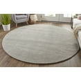 thumbnail image 2 of Celano Hand Woven Marled Wool Rug, Light/Warm Gray, 10ft x 10ft Round, 2 of 4