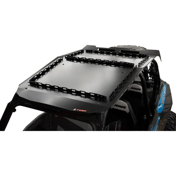 Tusk 18209400197918-fed82a UTV Profile Aluminum Roof with Tusk UTV Cargo Rack For Polaris RZR XP 4 Turbo DYNAMIX Edition 2018-2019