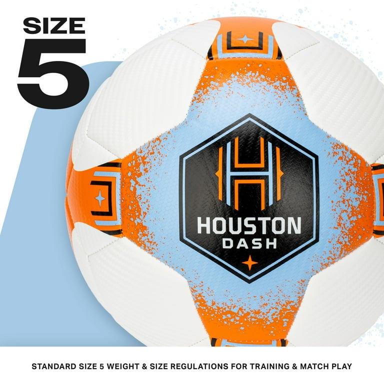 Franklin Sports NWSL Houston Dash Official Size Soccer Ball with