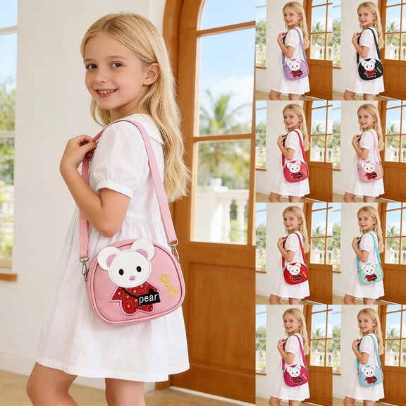CAIXIA Crossbody Fanny Packs For Women Girls Cute Cartoon Crossbody Messenger Bag, Lightweight Fashion Kids Daily Shoulder Purse