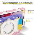thumbnail image 3 of FJLBDE Case for Lenovo Tab M8 3rd Gen 2021/M8 HD 2nd Gen 2019 with 360 Kickstand, Shoulder Strap Carrying Protective Cover, Multicolor Pink, 3 of 6