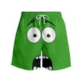 thumbnail image 4 of Gelikeya Boys Shorts Stylish Summer Swim Trunks Quick Drying Beachwear Sports Swimming Board Shorts Holiday Party Bathing Suits #03 Green, 13-14 Years, 4 of 4