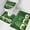 Green, variant on St. Patricks Day Bathroom Rug Sets 3 Piece, Non Slip Bath Mat, Shamrock Gnomes Gold Coin Green Wood Absorbent Floor Mats Bath Rugs with U-Shaped Contour Rug Toilet Lid Cover Bathroom Decor Small