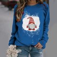 thumbnail image 2 of Top de suéter con estampado navideño de manga larga con cuello redondo para mujer primavera otoño Pompotops FGAJ10286, 2 of 5