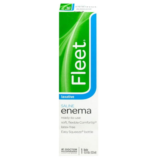 "Fleet" Enema {ReadytoUse} Saline Laxative 4.5 fl oz (133 ml