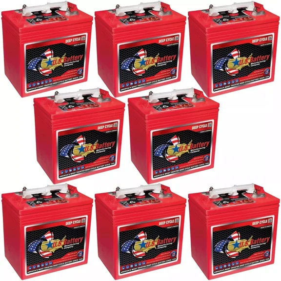 x8 | US Battery 6 Volt 240 Ah Deep Cycle Battery (Replaces Trojan T-125 | T125)