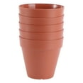 thumbnail image 4 of Tineasur 5PCS Sunlight Resistant Flower Pot Resin Coffee Indoor Plants Home Decor, 4 of 6