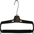thumbnail image 1 of Matte Black Plastic 4-Notches Top Hanger  25 Pack, 1 of 4