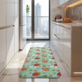 thumbnail image 4 of Strawberry Plants Fruit Flower Leaf Green Pattern Kitchen Rug Mat,Kitchen Runner Rugs Non Skid Washable,Decorative Kitchen Floor Mats for Kitchen,Sink,Laundry,17"x47.2", 4 of 7