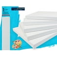 thumbnail image 2 of 1-1/2" Gallery Depth White Stretched Canvas 24x30 5 Pack 13oz Professional Artist Quality, 100% Cotton, Art Supplies for Crafts, Gesso-Primed for Oil, Acrylic & Mixed Media, 2 of 6