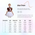 thumbnail image 5 of YiZYiF Enfants Filles Chocolat Soubrette Uniforme Travailleur d'Usine Faux Manches Courtes Bretelles en X Tutu Robe de Danse Rouge 14, 5 of 5