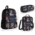 thumbnail image 2 of 3PCS SKZ Stray Korea Ki Backpack Set With Front Pocket Large Capacity Bookpacks With Lunch Box Pencil Case Backpack Set, 2 of 6