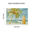 thumbnail image 2 of Chilfamy Palm Tree Surfboard Beach Wall Art Decor for Bathroom Ready To Hang Room Home Art Decor 16x12in, 2 of 6