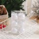 thumbnail image 4 of 6 piezas de adornos de bolas de Navidad, adornos de bolas de Navidad blancos y rosados, decoración para árbol de Navidad 2025, colgante para fiesta de boda y carnaval, 4 of 5