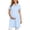 Blue1, variant on Womens Maternity Scrub Dress, Lapel Collar Short Sleeve Multi Pocket Pregnancy Medical Work Uniform