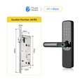 thumbnail image 2 of Door Lock, TTlock App Smart Fingerprint Door Lock Smart Digital APP Keypad Code Keyless Electronic Door Lock ,Easy to Install, 2 of 5