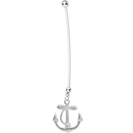 Body Candy Nautical Anchor Drop Pregnancy Belly Ring