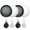 Black and White and Black and White, variant on Wallet Tracker Card 1Pack, Bluetooth Tracker with Apple Find My(iOS Only), Rechargeable Thin Smart Card Wallet Finder, Item Finder for Luggage/Key/Wallet/Passport, IP68 Waterproof Black, FCC Approved