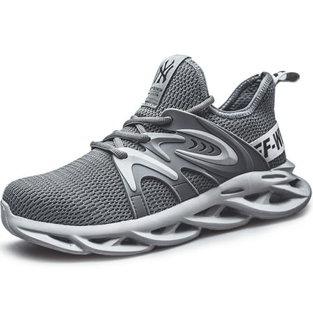 

Tanleewa Steel Toe Work Safety Shoes for Men Mesh Upper Sneaker Non Slip Work Shoe Size 7
