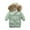 Bean Green, variant on Esaierr Boys Girls Winter Cotton Jacket for Kids 2-10Y Baby Snowsuit Thick Outwear Windbreaker Toddler Mid-Weight Hooded Winter down Coat with Pocket